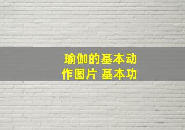 瑜伽的基本动作图片 基本功